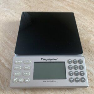 Weight Watchers Electronic Food Scale With Points Plus Values Database Silver